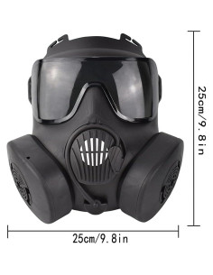 Máscara de Gas Táctica PuddingStation MM04-001 para Airsoft 2