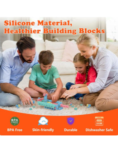 Bloques de Construcción YOYOUTH 100 Piezas Silicona Suave 2