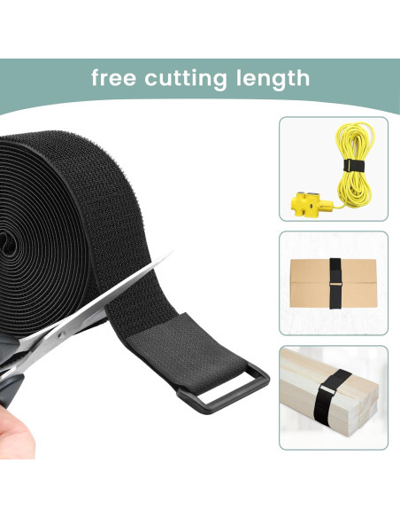 Cintas de Nylon WSZJINB 1.5" x 4.88m con 20 Hebillas