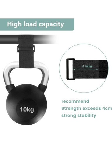 Cintas de Nylon WSZJINB 1.5" x 4.88m con 20 Hebillas