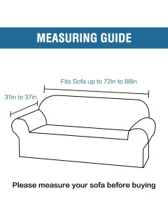H.VERSAILTEX Funda de Sofá Jacquard Elástica 1 Pieza Gris 2