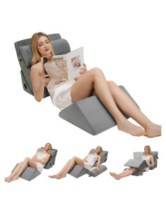 Juego de Almohadas Ortopédicas AAAini 4 Piezas Soporte Espalda