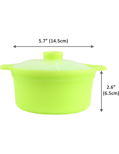 Vaporera de Silicona Invisioncorp 600ml Apta Microondas y Horno