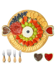 Juego de Tablas de Charcutería de Bambú con Accesorios