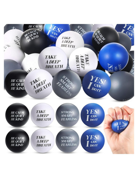 Zomiboo 20 Pelotas de Estrés Motivacionales Color Brillante