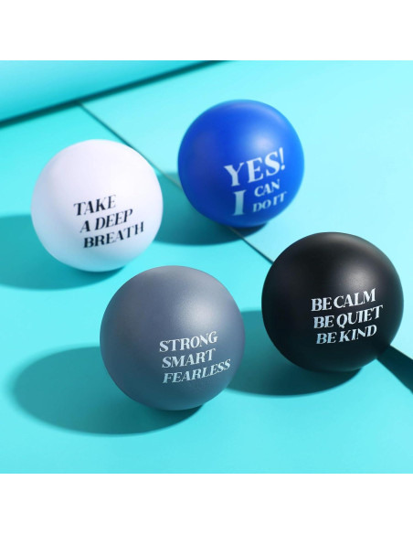 Zomiboo 20 Pelotas de Estrés Motivacionales Color Brillante