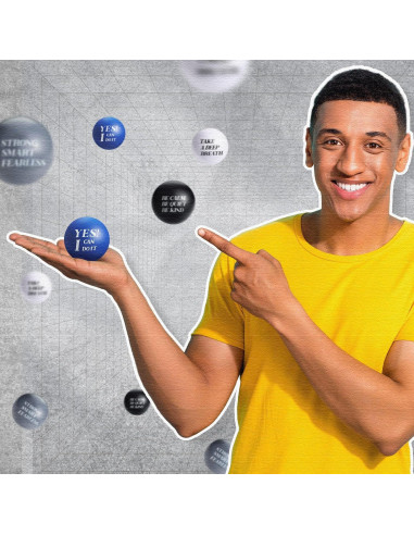 Zomiboo 20 Pelotas de Estrés Motivacionales Color Brillante