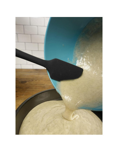 Espátula de Silicona RSVP Internacional 28 cm Negra Libre BPA