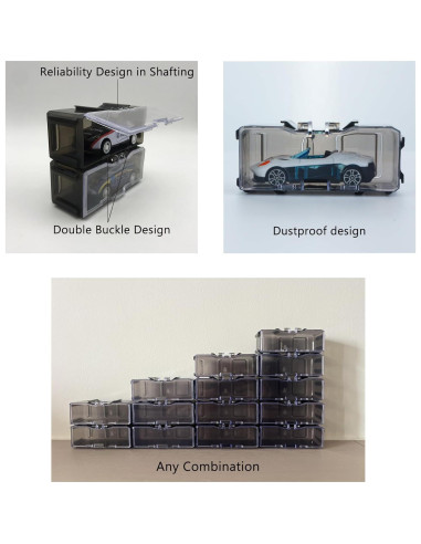 Caja de Almacenamiento para Autos de Juguete CamPeakGear 20 Pcs
