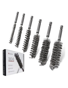 Juego de 6 Cepillos de Agujero Acero Inoxidable 304 ColumPRO