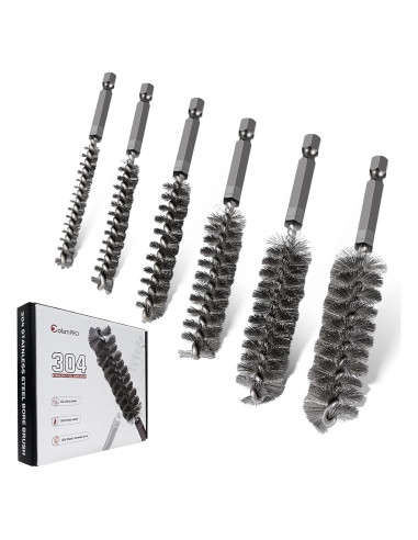 Juego de 6 Cepillos de Agujero Acero Inoxidable 304 ColumPRO