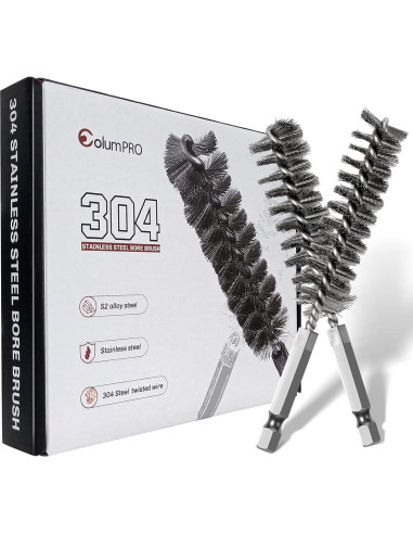 Juego de 6 Cepillos de Agujero Acero Inoxidable 304 ColumPRO
