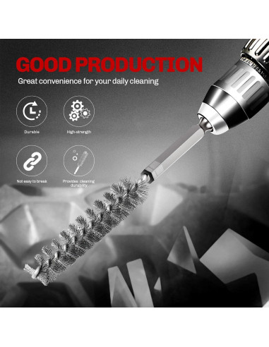 Juego de 6 Cepillos de Agujero Acero Inoxidable 304 ColumPRO