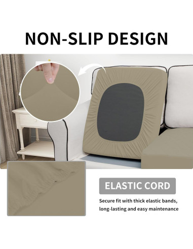 Funda de Cojín Impermeable Easy-Going Beige 1 Pieza 55.88x69.85cm