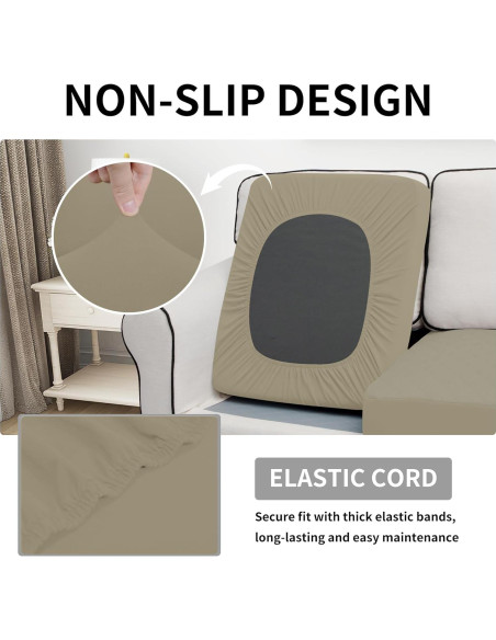 Funda de Cojín Impermeable Easy-Going Beige 1 Pieza 55.88x69.85cm