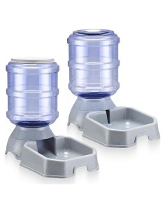 Juego de 2 comederos y dispensadores automáticos KATTYPET 3.78L