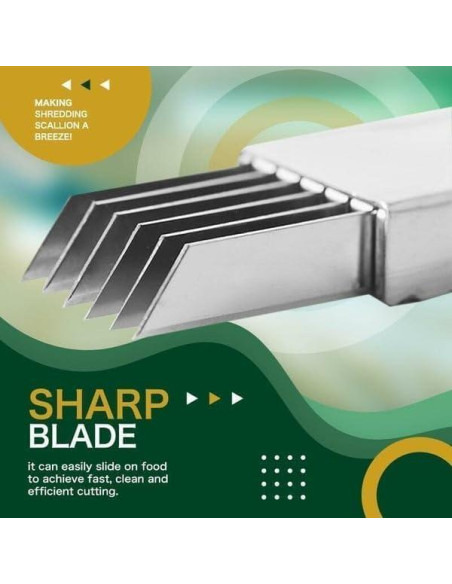 Cuchillo de Acero Inoxidable Shred Silk para Cebolla Verde 2025