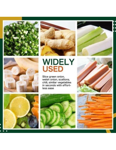 Cuchillo de Acero Inoxidable Shred Silk para Cebolla Verde 2025