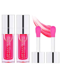 Aceite Brillante Hidratante para Labios Fovcos 2PCS Cereza
