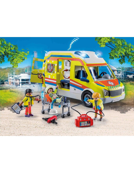 Ambulancia Playmobil 71202 con Luz y Sonido - Accesorios Incluidos