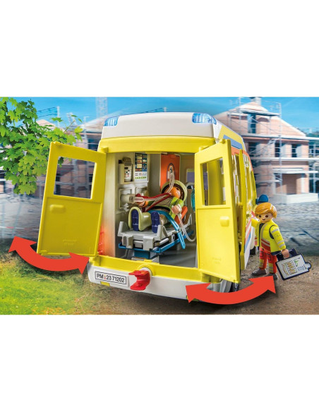 Ambulancia Playmobil 71202 con Luz y Sonido - Accesorios Incluidos