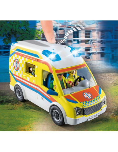 Ambulancia Playmobil 71202 con Luz y Sonido - Accesorios Incluidos