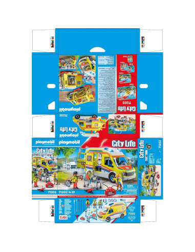 Ambulancia Playmobil 71202 con Luz y Sonido - Accesorios Incluidos
