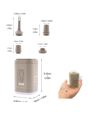 Mini Bomba de Aire Eléctrica Kunpengzhi GR-107C4 Portátil