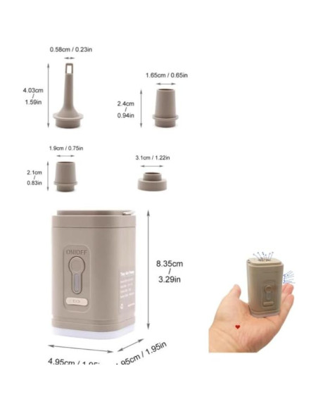 Mini Bomba de Aire Eléctrica Kunpengzhi GR-107C4 Portátil