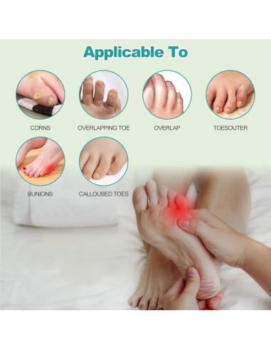 Corrector de Bunion de Sastre WooTshu - Almohadillas Antideslizantes