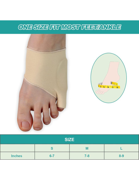 Corrector de Bunion de Sastre WooTshu - Almohadillas Antideslizantes