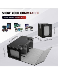 Caja de Deck TiMOVO para 200+ Cartas de Commander 2