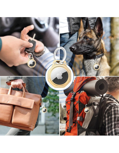 Funda para AirTag Tieuwant Oro - Aluminio Ligero y Resistente