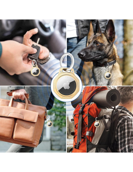 Funda para AirTag Tieuwant Oro - Aluminio Ligero y Resistente