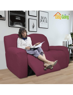 Funda de Sofá Reclinable Easy-Going 6 Piezas Rosa Ceniza 2