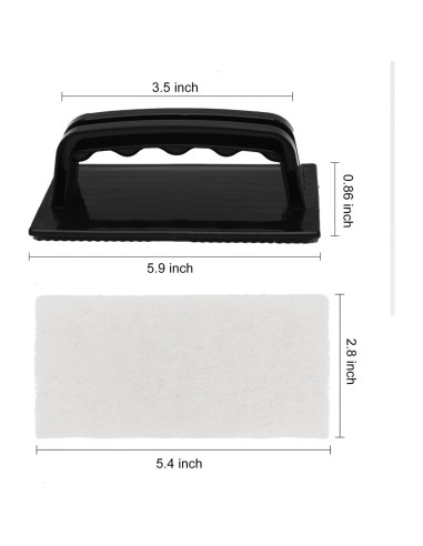 Conjunto de Estropajos con Mango YoleShy, 6 Almohadillas Reemplazables