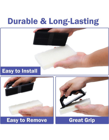 Conjunto de Estropajos con Mango YoleShy, 6 Almohadillas Reemplazables