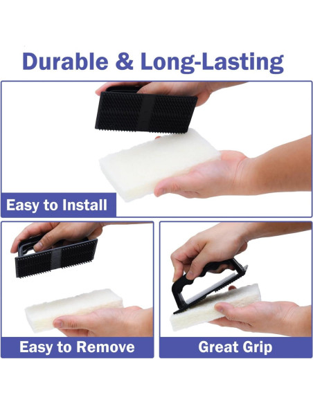 Conjunto de Estropajos con Mango YoleShy, 6 Almohadillas Reemplazables