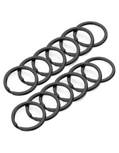 Anillos de Llave Gkeygo 12 pcs Acero Inoxidable 25mm Negro