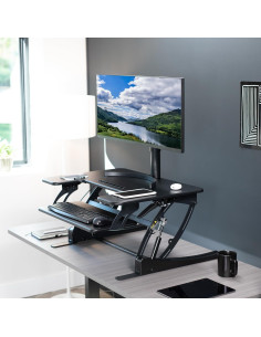 Escritorio Elevable VIVO Ajustable 81.3 cm Negro DESK-V000VS 2