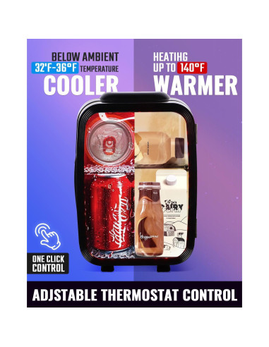 Mini Nevera Portátil FANSEXPERT 4L con Luz LED Ajustable