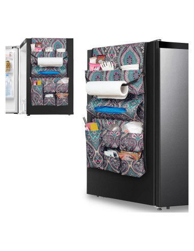 Organizador de Mini Nevera Rexmica 14 Bolsillos Verde Bohemia