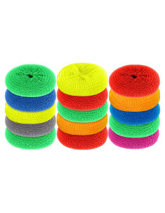 Esponjas de Plástico Blulu 15 Piezas No Rayantes 7.9 cm