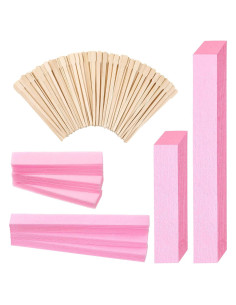 Kit de Cera 600 Pcs Leelosp - 400 Tiras y 200 Palitos Rosa