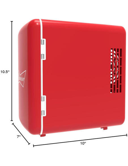 Mini Refrigerador Portátil Curtis MIS135BUD 4L Rojo