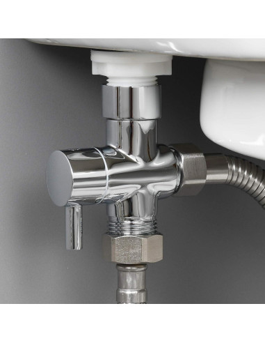 Adaptador T de Latón CIENCIA para Bidet 7/8" Cromo