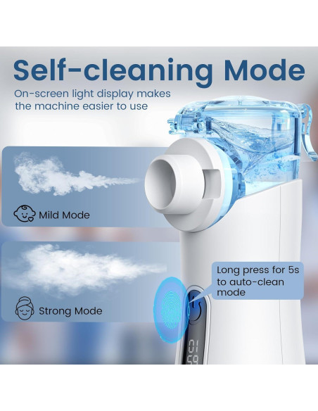 Nebulizador Portátil AOZHAN para Adultos y Niños - Silencioso y Eficiente