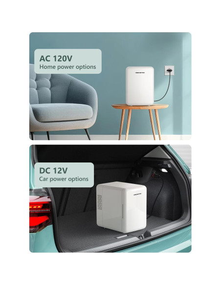 Mini Nevera 4L KEENSTAR KM-12 Enfriador y Calentador Blanco