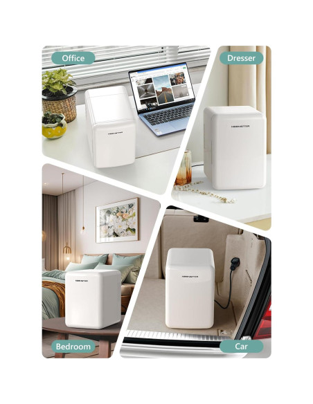 Mini Nevera 4L KEENSTAR KM-12 Enfriador y Calentador Blanco