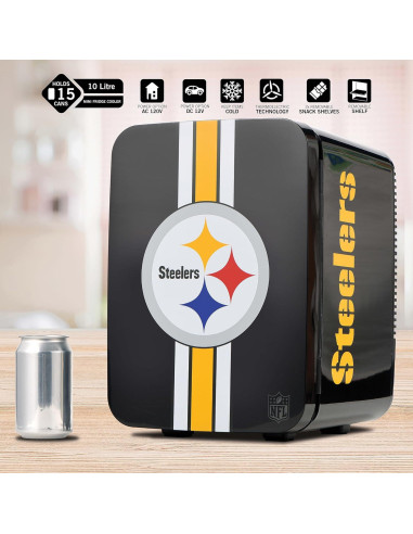Mini Nevera Portátil Ukonic NFL Pittsburgh Steelers 10L
